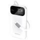 Dudao K31 10000 mAh 22.5W PD Powerbank with Built-in Cable - White