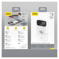 Dudao K31 10000 mAh 22.5W PD Powerbank with Built-in Cable - White