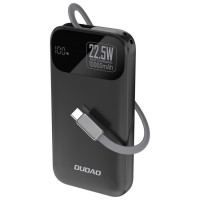 Dudao K31 10000 mAh 22.5W PD Powerbank with Built-in Cable - Black