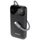 Dudao K31 10000 mAh 22.5W PD Powerbank with Built-in Cable - Black