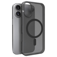 Puro Daylight Magsafe Compatible Silicone Case for iPhone 17 - Translucent Black
