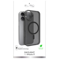 Puro Daylight Magsafe Compatible Silicone Case for iPhone 17 - Translucent Black