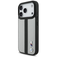 BMW M Perforated Stripe Logo MagSafe Case for iPhone 17 Pro - Gray