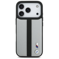 BMW M Perforated Stripe Logo MagSafe Case for iPhone 17 Pro - Gray