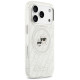 Karl Lagerfeld IML Glitter Karl&Choupette Heads Logo MagSafe Case for iPhone 17 Pro Max - Gray