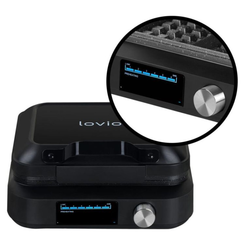 Lovio LVWF002BK Waffle Maker 1500W Black