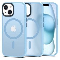 Tech-Protect MagMat MagSafe iPhone 15 Case - Matte Blue