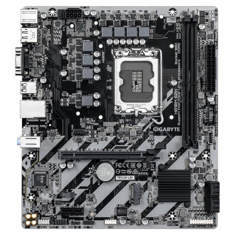 Gigabyte Mainboard|GIGABYTE|LGA1851|Micro-ATX|Memory DDR5|Memory slots 2|H810MS2H