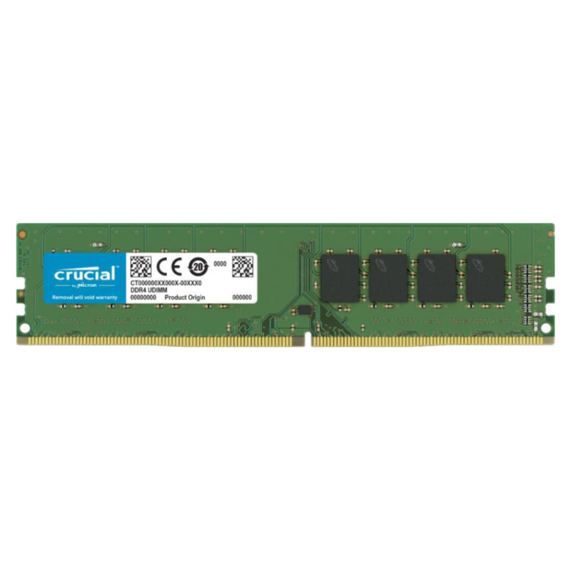 Crucial 16GB DDR4-3200 UDIMM CL22 (8Gbit/16Gbit)
