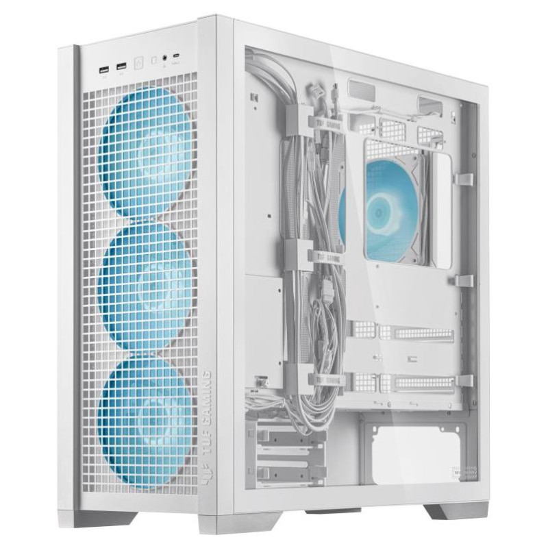 Asus Case|ASUS|TUF Gaming GT302 ARGB|MidiTower|Case product features Transparent panel|Not included|ATX|EATX|MicroATX|MiniITX|Colour White|TUFGAMINGGT302ARGB