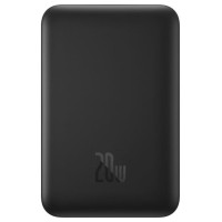 Baseus Magnetic Mini Power Bank with MagSafe 15W / PD QC 20W 10000mAh Black (Overseas Edition) + Xiaobai Series Cable USB-C - USB-C 60W 3A 0.5m Black