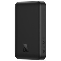Baseus Magnetic Mini Power Bank with MagSafe 15W / PD QC 20W 10000mAh Black (Overseas Edition) + Xiaobai Series Cable USB-C - USB-C 60W 3A 0.5m Black
