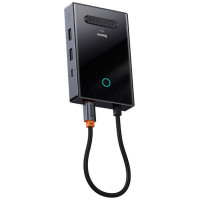 Baseus PioneerJoy 8-in-1 USB-C hub HDMI 4K@60Hz + HDMI 4K@30Hz + DisplayPort 8K@30Hz + VGA + 2 x USB-A 3.0 + 2 x USB-C - gray