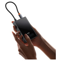 Baseus PioneerJoy 8-in-1 USB-C hub HDMI 4K@60Hz + HDMI 4K@30Hz + DisplayPort 8K@30Hz + VGA + 2 x USB-A 3.0 + 2 x USB-C - gray