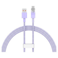 Baseus Explorer 100W USB-A - USB-C Cable with Intelligent Temperature Sensor 1m - Purple