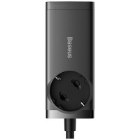 Baseus GaN3 Pro 65W EU Charging Station + 2 x USB-C + 2 x USB-A with Baseus Xiaobai USB-C 100W 1m Cable - Black