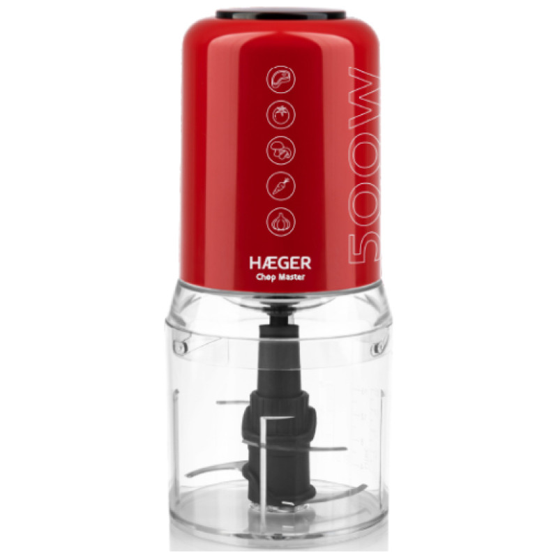 Haeger CH-50W.009A Chop Master Pārtikas smalcinātājs 0.5L 500W