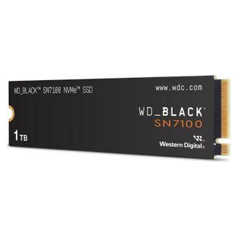 Western Digital SSD|WESTERN DIGITAL|Black SN7100|1TB|M.2|PCIe Gen4|NVMe|3D TLC|Write speed 6900 MBytes/sec|Read speed 7250 MBytes/sec|WDS100T4X0E
