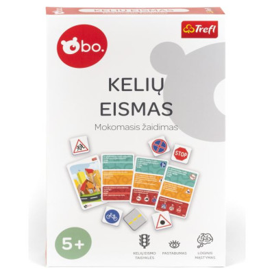 BO. Развивающая настольная игра "Дорожное движение" (на литовском языке)