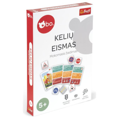BO. Развивающая настольная игра "Дорожное движение" (на литовском языке)