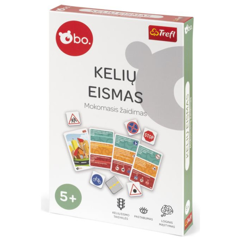 BO. Развивающая настольная игра "Дорожное движение" (на литовском языке)