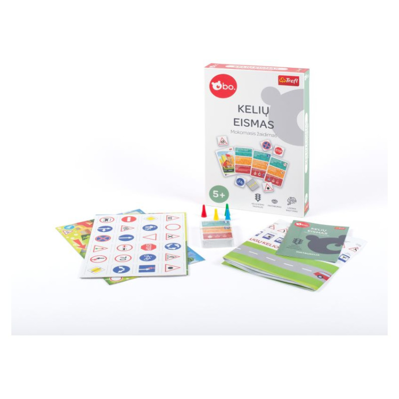 BO. Развивающая настольная игра "Дорожное движение" (на литовском языке)