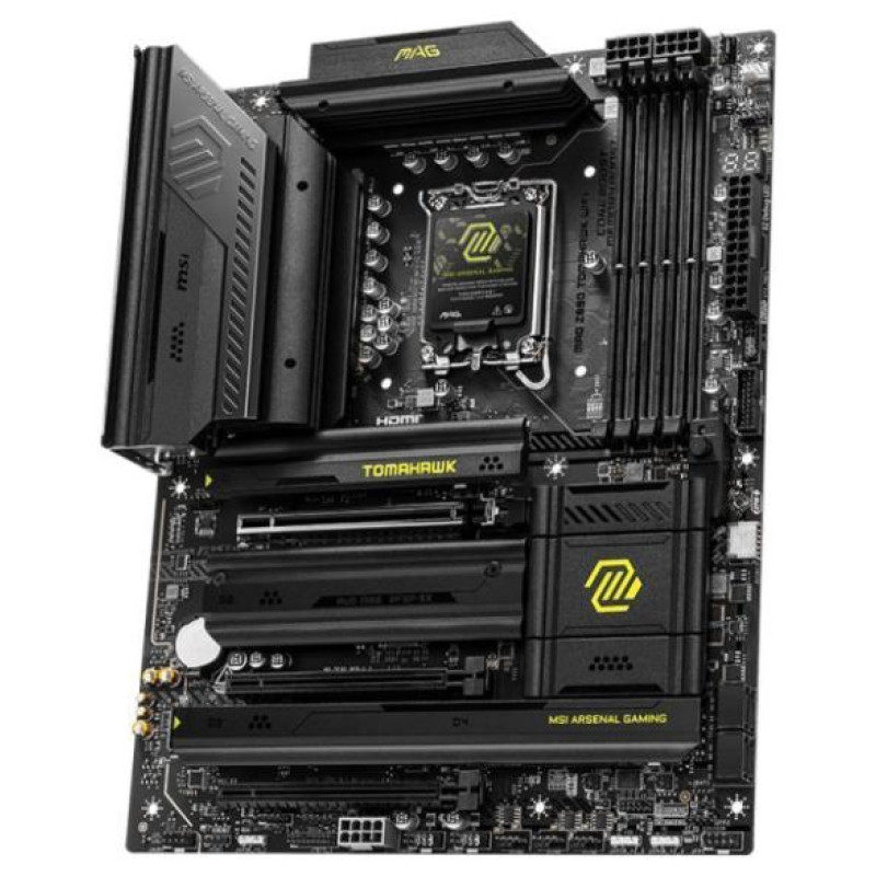 MSI Mainboard|MSI|Intel Z890|LGA1851|ATX|Memory DDR5|Memory slots 4|2xPCI-Express 4.0 4x	|1xPCI-Express 5.0 16x|4xM.2|1xHDMI|4xUSB 2.0|3xUSB 3.2|1xUSB-C|2xUSB-C w/Thunderbolt|1xOptical S/PDIF|1xRJ45|2xAudio port|MAGZ890TOMAHAWKWIFI