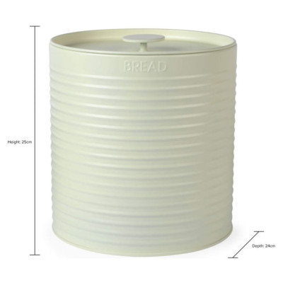 Russell Hobbs RH03269CEU7 Ribbed Bread Bin - Cream