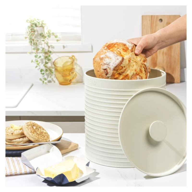 Russell Hobbs RH03269CEU7 Ribbed Bread Bin - Cream