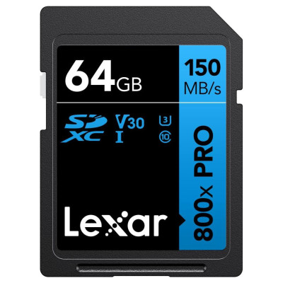 Lexar MEMORY SDXC 64GB UHS-I/LSD0800P064G-BNNNG LEXAR