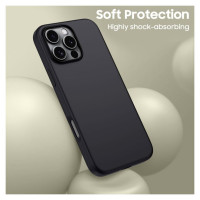 Tech-Protect Silicone MagSafe iPhone 16 Pro Case - Black