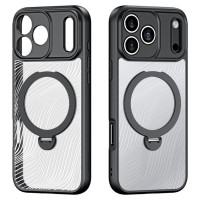 Dux Ducis Aimo Mag Case with Magnetic Ring and Stand for iPhone 17 Pro – Black
