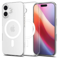 Spigen Liquid Crystal MagSafe Case for iPhone 17 - Clear and White