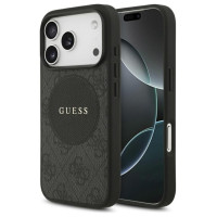 Guess 4G Circle Classic Logo MagSafe case for iPhone 17 Pro - black