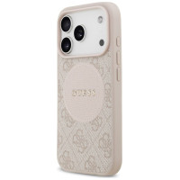 Guess 4G Circle Classic Logo MagSafe Case for iPhone 17 Pro - Pink