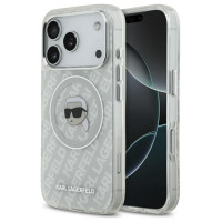 Karl Lagerfeld IML Karl Head Logo MagSafe Case for iPhone 17 Pro - Gray