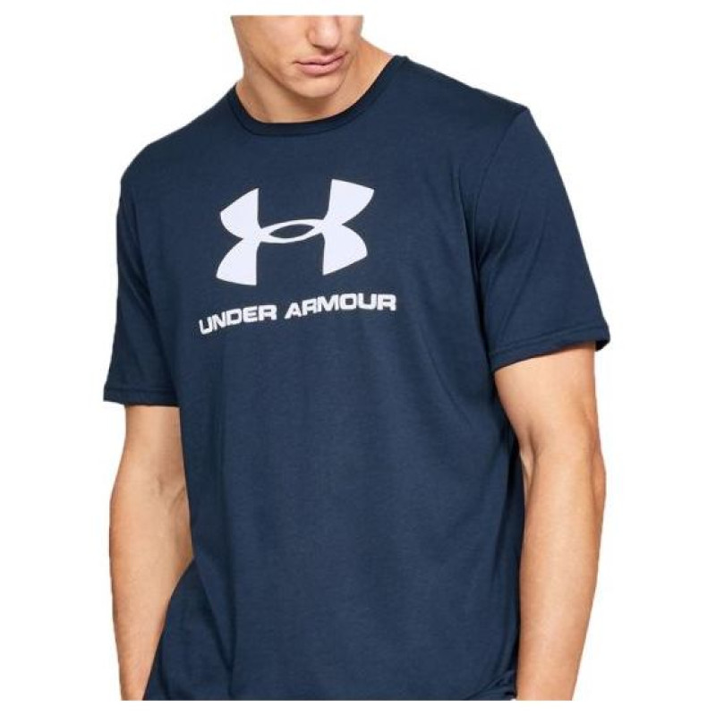 Under Armour Sportstyle Logo Tee 1329590-408 granatowe S (S)
