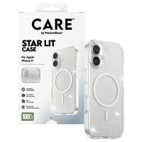 Panzerglass CARE by PanzerGlass Flagship Urban Explorer Case w. White MagSafe for iPhone 17 - Clear Glitter