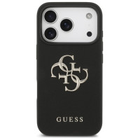 Guess Grained Big 4G & Classic Logo case for iPhone 17 Pro - black