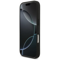 Guess Grained Big 4G & Classic Logo case for iPhone 17 Pro - black