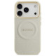 Guess Peony Hot Stamp MagSafe Case for iPhone 17 Pro - Beige