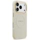 Guess Peony Hot Stamp MagSafe Case for iPhone 17 Pro - Beige