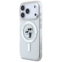 Karl Lagerfeld IML Karl Choupette Glitter MagSafe Case for iPhone 17 Pro - Clear