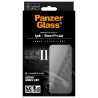 Panzerglass Ceramic II Ultra-Wide Fit EasyAligne Tempered Glass for iPhone 17 Pro Max