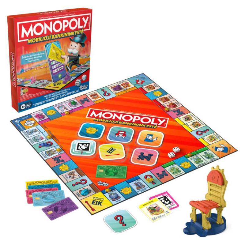 Monopoly настольная игра Monopoly Mobilioji Bankininkyste (на литовском яз.)