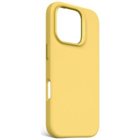 Decoded AntiMicrobial Silicone Backcover with MagSafe for iPhone 16 Pro - Yellow