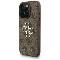 Guess 4G Strap 4G Classic Logo Case for iPhone 16 Pro - Brown