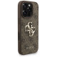 Guess 4G Strap 4G Classic Logo Case for iPhone 16 Pro - Brown