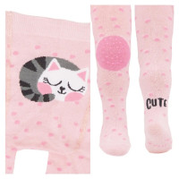 Yoclub Zeķubikses rāpošanai 68/74 RAB-0025 pink cat