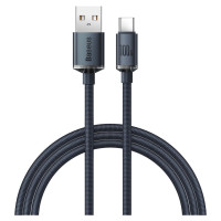 Baseus Crystal Shine Series cable USB cable for fast charging and data transfer USB Type A - USB Type C 100W 1.2m black (CAJY000401)